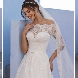 Pronovias OSSA Ball gown Wedding Dress NWT SIZE 14